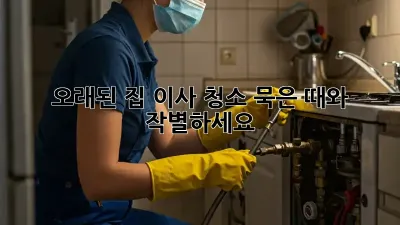 오래된 집 이사 청소, 묵은 때와 작별하세요!
